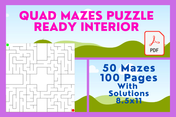 Boost Creativity with Kids Quad Mazes Activity