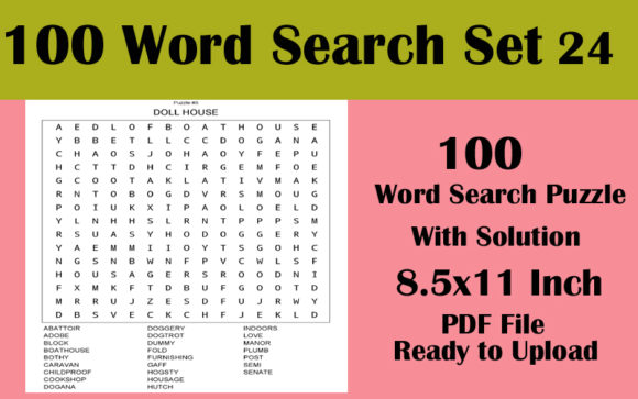 Explore 100 Word Search Puzzles in KDP Vol 24