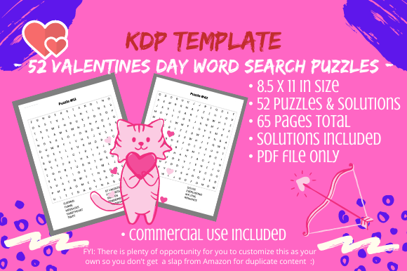Explore the Fun and Creativity with 52 Valentines Day Word Search Puzzles