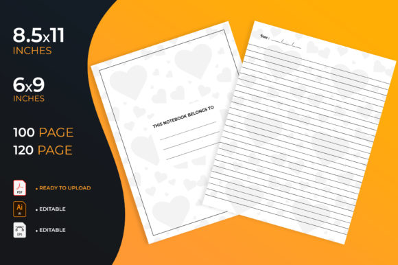 Lined Interior with Heart Pattern - Kdp: A Versatile Tool for Your Publishing Ventures