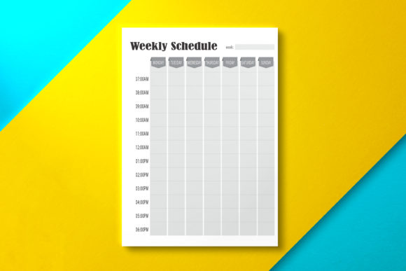 Maximizing Productivity with the Weekly Schedule, KDP Interior