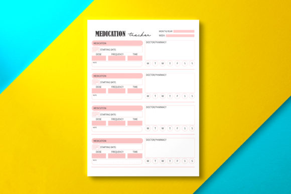 Medication Tracker: A Comprehensive KDP Interior