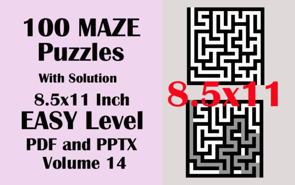 Strategic Use of 100 Maze Easy Level 8.5x11 PDF PPTX V 14 for Enhanced Outcomes