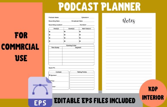 Streamlining Your Podcast Production with the Podcast Planner Interior for KDP