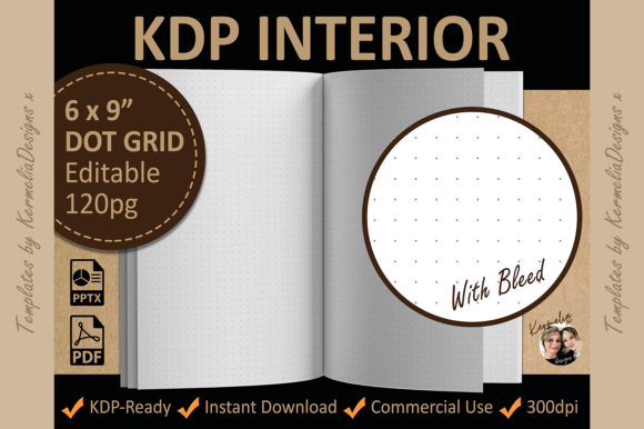 Unlock Your Creativity with the 6x9 Dot Grid Blank Interior Template