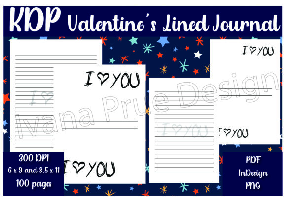 Valentine's Lined Journals for Creative Projects