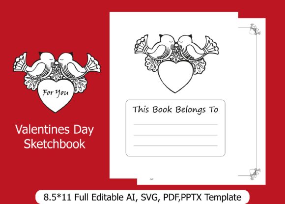Valentines Day Sketchbook: A Creative Design Essential