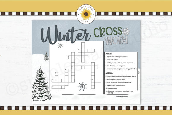 Winter Crossword Puzzle: A Fun and Engaging Activity